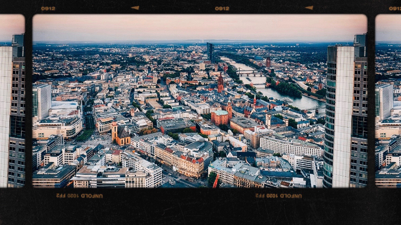 Francoforte vista dall'alto