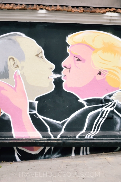 Murales Trump Putin