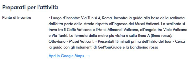 punto ritrovo get your guide